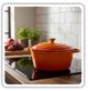 Εμαγιέ χυτοσίδηρο κατσαρολάκι 24cm 4L Hage Orange