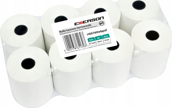 Emerson Rolka Termiczna 57mm x60m EMERSON rt05760wkbpaf 8szt