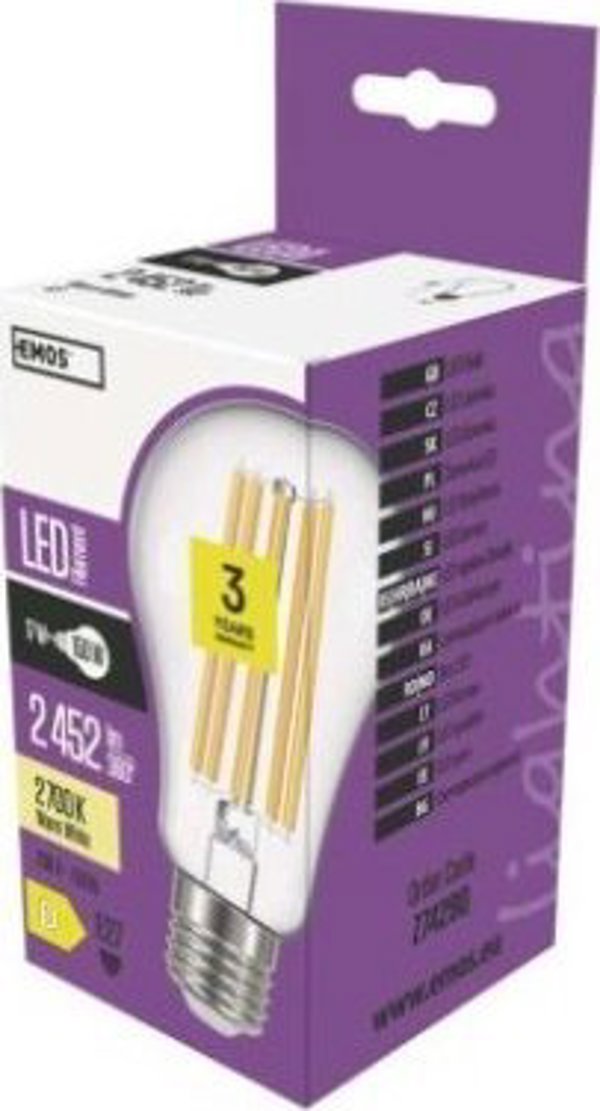 Emos Zarowka LED filament A67 17W E27 230V 2700K 2452lm