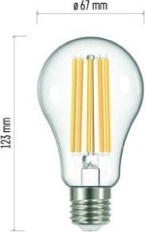 Emos Zarowka LED filament A67 17W E27 230V 2700K 2452lm