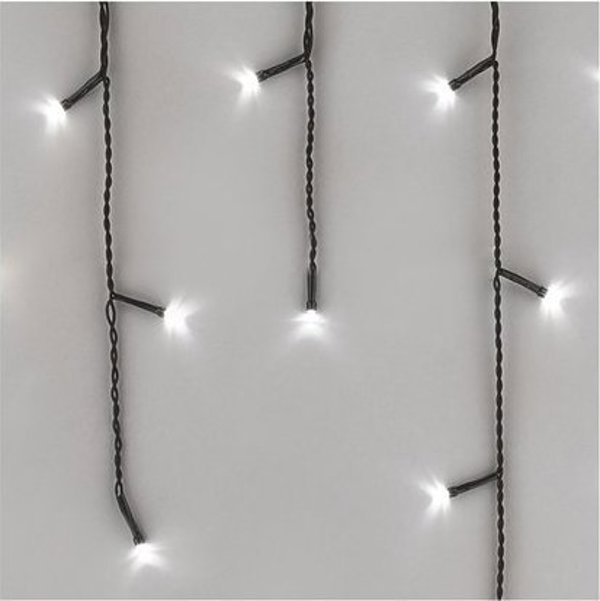 Emos Σετ Χριστουγεννιάτικα κρεμαστά XMAS icicle διάφορες λειτουργίες 9W 600LED 10m IP44 ψυχρό λευκό ZY1448