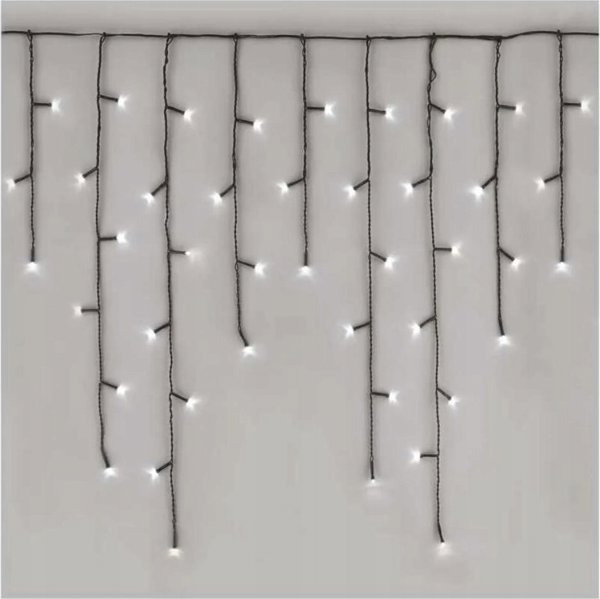 Emos Σετ Χριστουγεννιάτικα κρεμαστά XMAS icicle διάφορες λειτουργίες 9W 600LED 10m IP44 ψυχρό λευκό ZY1448