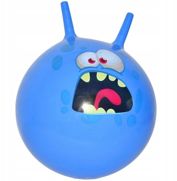 Enero Μπάλα για Άλματα με Κέρατα 45cm Μπλε ENERO TOYS