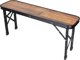 Enero Πτυσσόμενο τραπέζι κάμπινγκ 90x60x70cm και 2 πάγκοι 87x23x39cm ξύλο