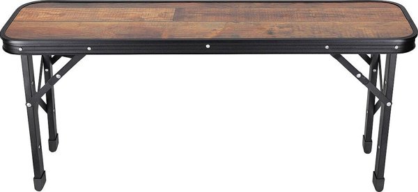 Enero Πτυσσόμενο τραπέζι κάμπινγκ 90x60x70cm και 2 πάγκοι 87x23x39cm ξύλο