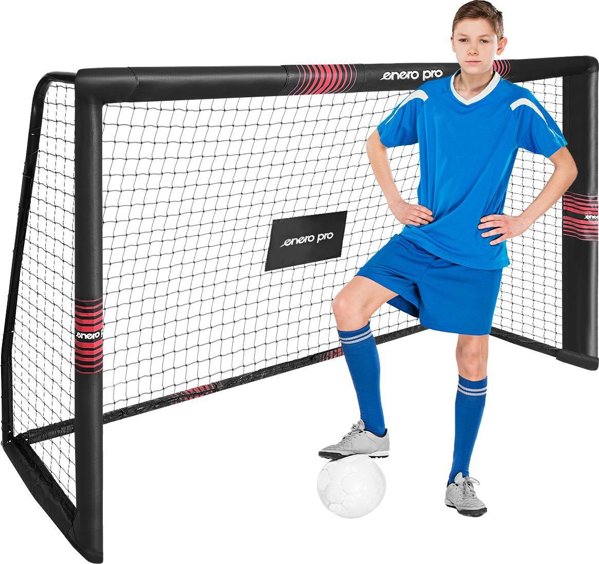 Enero Pro Πορτάκι Ποδοσφαίρου με Δίχτυ, 180x120x60 cm