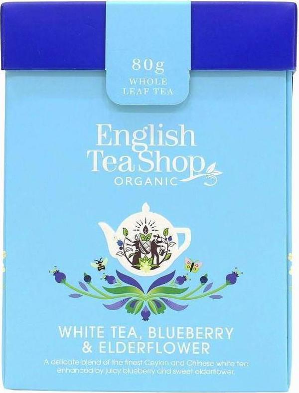 English Tea Shop Βιολογικό Χύμα Λευκό Τσάι με Μούρα Άγριας Φράουλας και Βατόμουρο 80 γρ. English Tea Shop