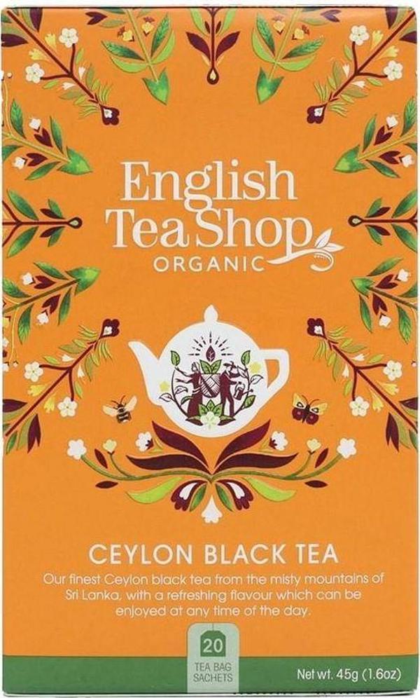 English Tea Shop Μαύρο Τσάι Κεϋλάνης BIO (20x2,25γρ) 45 γρ.