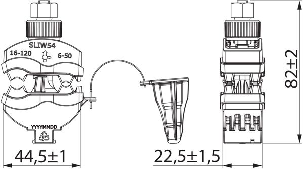 Ensto Διεπαφή Διάτρησης Μόνωσης SLIW54 16-120mm
