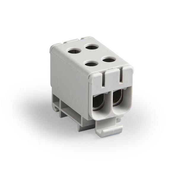 Ensto Zacisk rozdzielczy CLAMPOPRO szary 2 tory Al 6-50mm2 Cu 2,5-50mm2 KE66
