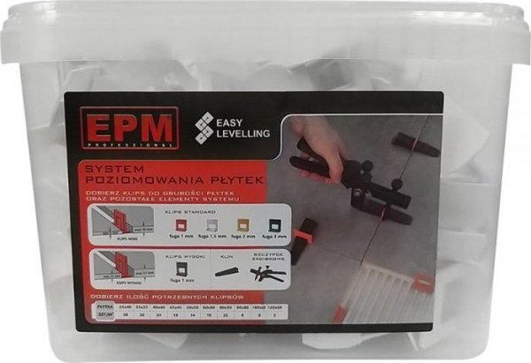 EPM System Ukladania Plytek Easy Leveling 200 Klipsow 1.5mm