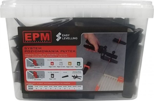 Σύστημα τοποθέτησης πλακιδίων EPM Easy Leveling 100 κλινοστρωτήρες