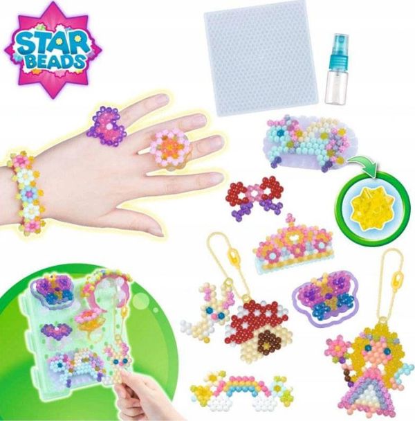 Epoch Aquabeads Σετ Fairy World - Χάντρες Αστέρια με 820 Χρωματιστά Κομμάτια & Αξεσουάρ