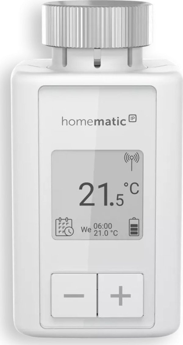 eQ-3 Homematic IP Θερμοστάτης Καλοριφέρ Flex - Έξυπνος Ψηφιακός Θερμοστάτης για Καλοριφέρ
