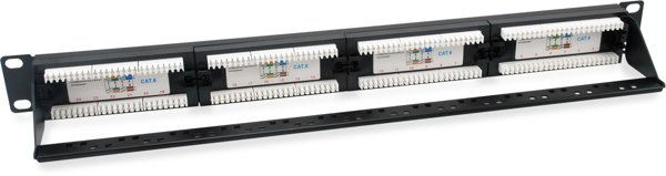 Equip Equip Patchpanel 24x RJ45 Cat6  19" UTP 1HE ISO/IEC schwarz