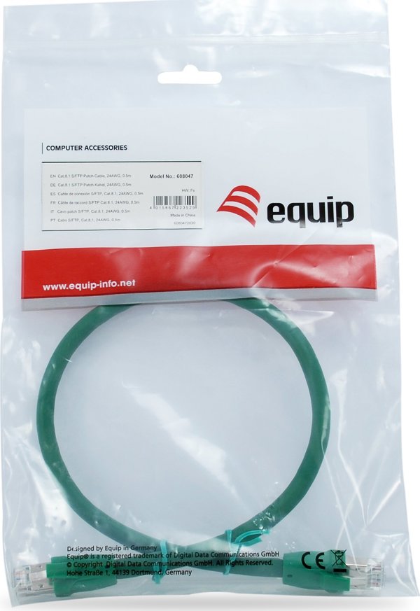 Equip Καλώδιο Patch Cat8.1 S/FTP, RJ45, 5.00m, Μπλε, LSZH
