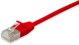 Equip 606178 kabel sieciowy Czerwony 0,15 m Cat6a F/FTP (FFTP)
