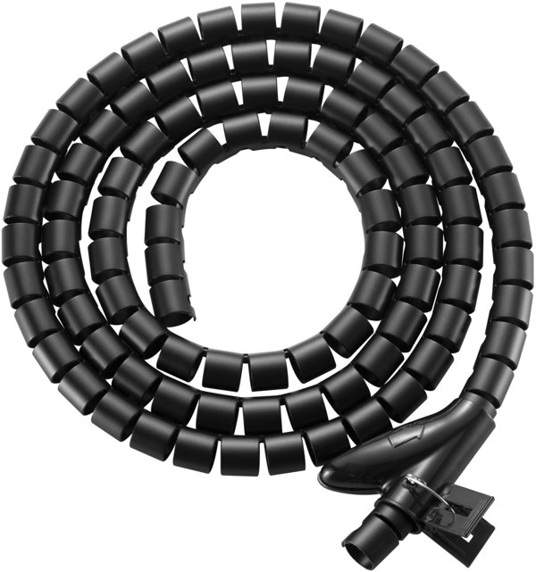 Equip Equip Spiral-Kabelschlauch 250cm für Untertischmontage  sw