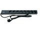 Equip 19" Steckdosenleiste CEE7/7 90°->8xSchuko+Switch Alu.