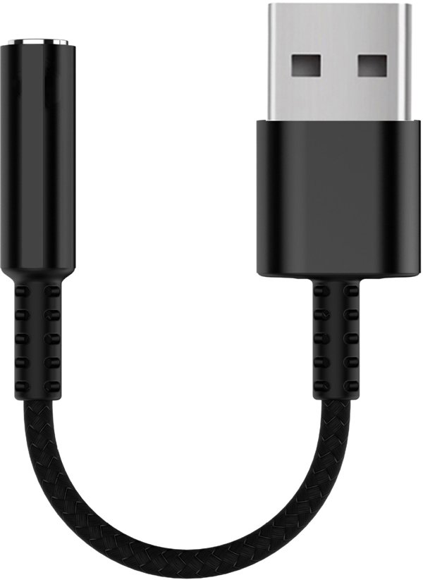 Equip 147945 kabel audio 0,15 m 3.5mm USB Typu-A Czarny