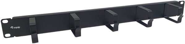 Equip 19" Kabelmanagement 5xMetallringe Plastik 1U RAL9005