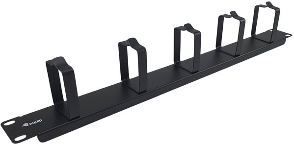 Equip 19" Kabelmanagement 5xMetallringe Plastik 1U RAL9005