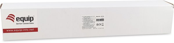Equip 19" Kabelmanagement 5xMetallringe Plastik 1U RAL9005