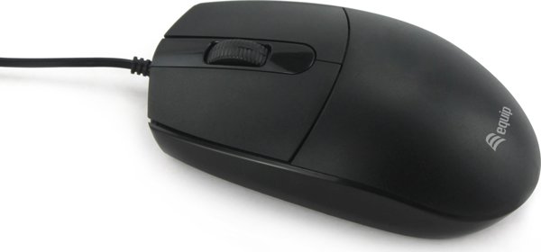 Equip 245117 Ενσύρματο Ποντίκι Γραφείου, Αμφιδέξιο, USB Type-A, Οπτικός Αισθητήρας, 1200 DPI
