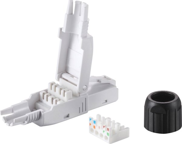 Equip 121162 βύσμα RJ-45 μαύρο, λευκό
