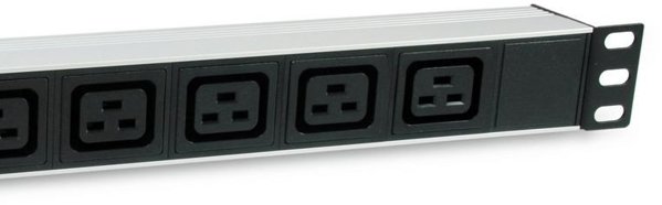 Equip 19" Steckdosenleiste IEC C20->6xIEC C19+Switch Alu.