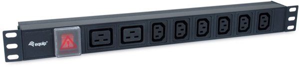 Equip Equip Steckdosenleiste 19"(1HE)8fach IEC C20 1.8m Alu. Sch