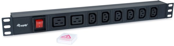 Equip Equip Steckdosenleiste 19"(1HE)8fach IEC C20 1.8m Alu. Sch
