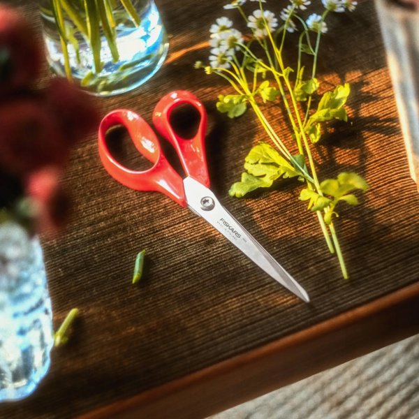 Fiskars Erdi Classic Ψαλίδι Γενικής Χρήσης 21cm, για Αριστερόχειρες, Κόκκινο, 6424002019510