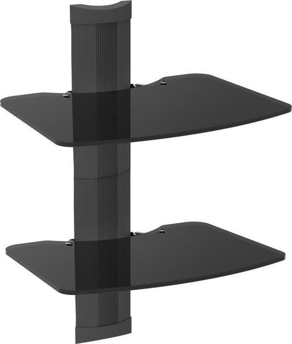 Ergosolid OVI-S2 - Ράφι Audio/Video/DVD με σκληρυμένο γυαλί, υψηλής ποιότητας κατασκευή