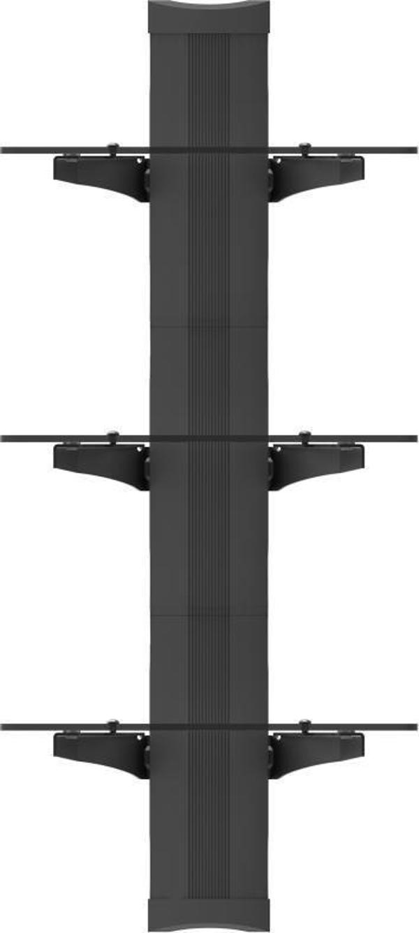 Ergosolid OVI-S3 - Ράφι ήχου/βίντεο/DVD με ανθεκτικό γυαλί υψηλής ποιότητας