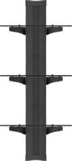 Ergosolid OVI-S3 - Ράφι ήχου/βίντεο/DVD με ανθεκτικό γυαλί υψηλής ποιότητας