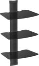 Ergosolid OVI-S3 - Ράφι ήχου/βίντεο/DVD με ανθεκτικό γυαλί υψηλής ποιότητας