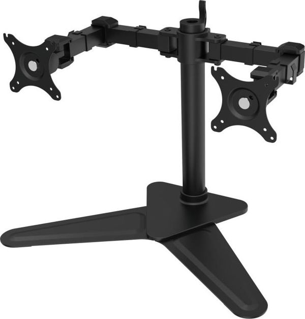 Ergosolid NF22 Επιτραπέζια Βάση για 2 Οθόνες 10"-30" με Ρυθμιζόμενο Βραχίονα