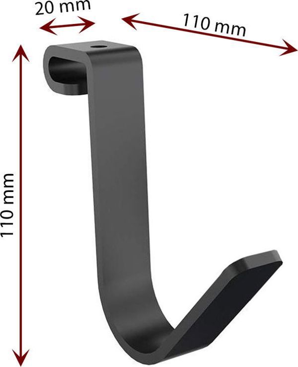 Ergosolid SG12B Ατσάλινοι Γάντζοι Οργάνωσης Γκαράζ, 4 Τεμάχια, Αντοχή Έως 22kg