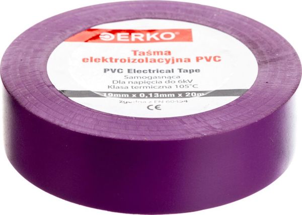 Erko Μονωτική Ταινία 19/20 Μωβ TPVC_19-20-FIOLET