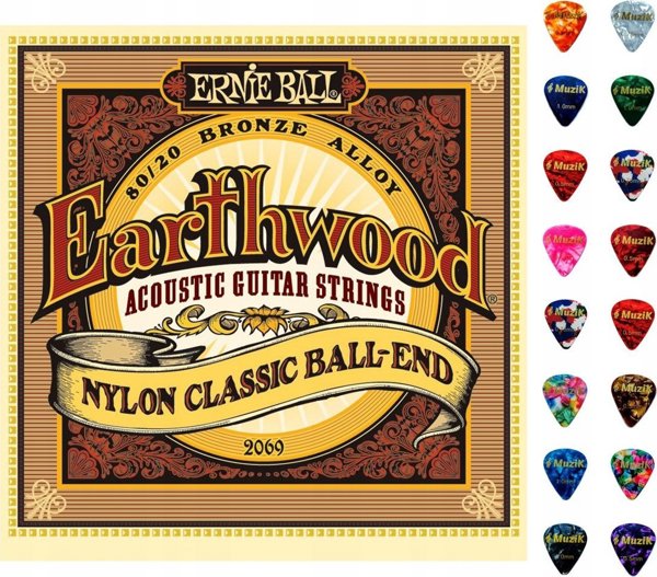 Ernie Ball 2069 Earthwood Phosphor Bronze Light - Χορδές για Ακουστική Κιθάρα 11-52