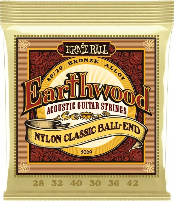 Ernie Ball 2069 Earthwood Phosphor Bronze Light - Χορδές για Ακουστική Κιθάρα 11-52