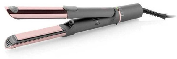 ETA Hair Tiesinimo žnyplės and Suktukas | ETA132390000 Fenité Exclusive 2-in-1 | Ceramic heating system | Temperature (min) 140 °C | Temperature (max) 200 °C | Number of heating levels 5 | 1700 W | Pilkas/Rožinė
