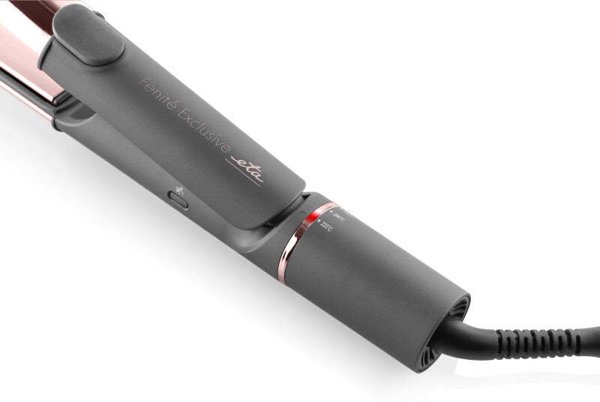 ETA Hair Tiesinimo žnyplės and Suktukas | ETA132390000 Fenité Exclusive 2-in-1 | Ceramic heating system | Temperature (min) 140 °C | Temperature (max) 200 °C | Number of heating levels 5 | 1700 W | Pilkas/Rožinė