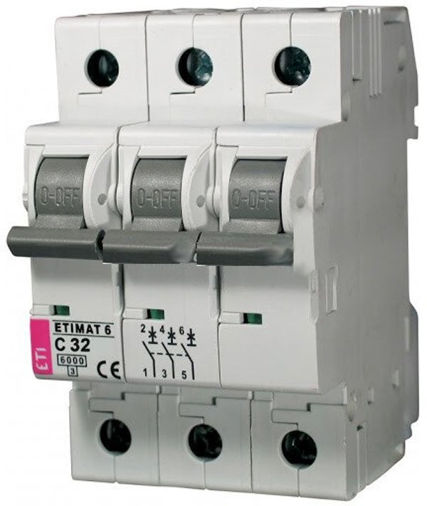 ETI ΔΙΑΚΟΠΤΗΣ ΚΥΚΛΩΜΑΤΟΣ 3P 6KA C-32AE