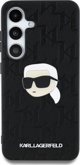 Θήκη Karl Lagerfeld Δερμάτινο Μονογράφημα Pin Logo Karl Head Samsung Galaxy S25 Plus μαύρο
