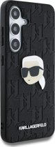 Θήκη Karl Lagerfeld Δερμάτινο Μονογράφημα Pin Logo Karl Head Samsung Galaxy S25 Plus μαύρο