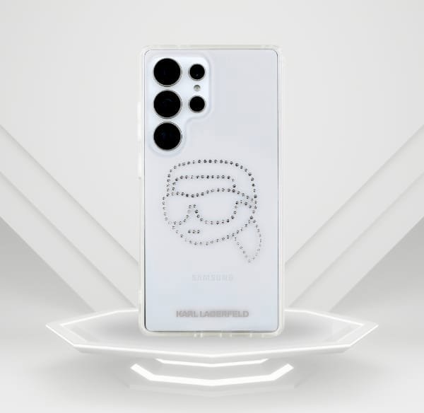 Θήκη Karl Lagerfeld Rhinestones Karl Head Logo Samsung Galaxy S25 Ultra διάφανο