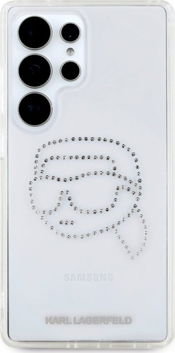 Θήκη Karl Lagerfeld Rhinestones Karl Head Logo Samsung Galaxy S25 Ultra διάφανο