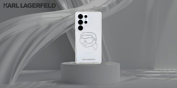Θήκη Karl Lagerfeld Rhinestones Karl Head Logo Samsung Galaxy S25 Ultra διάφανο